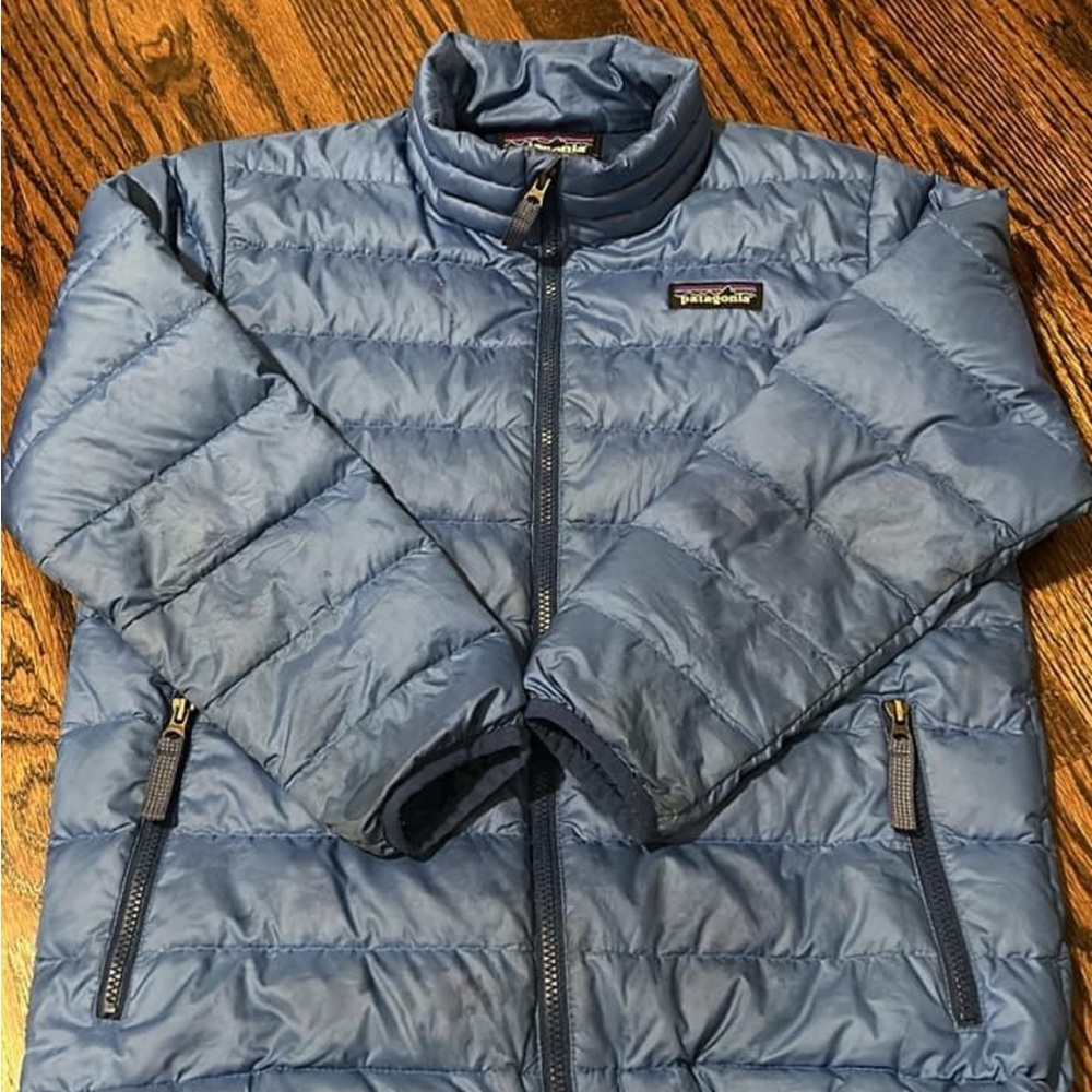 Patagonia Blue Down Sweater Jacket Kids Size XS/5-6